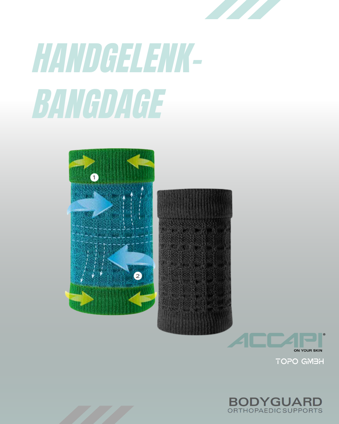 Accapi® FIR Handgelenksbandage – Paar